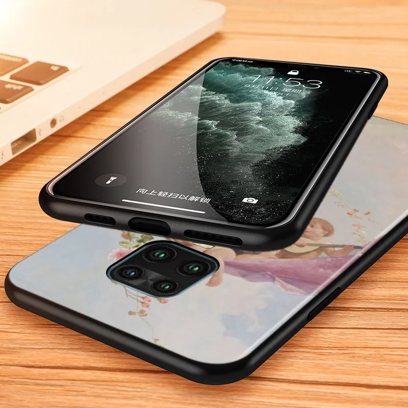 

Silicone Cover Classic Painting Flower Retro For Xiaomi Redmi 9A 9C Note 9 9S Pro Max 8T 8 7 6 5 Pro 5A 4X 4 Prime Phone Case