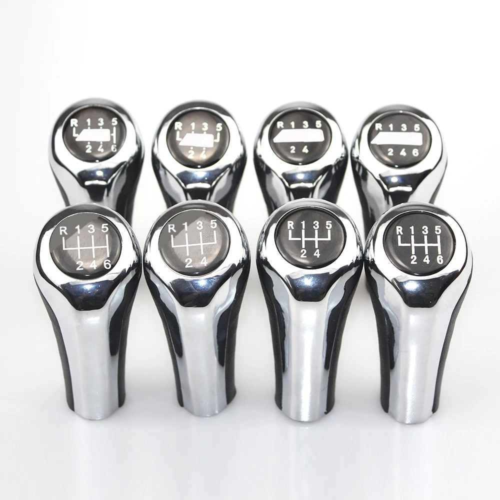 5 6 Скорость хромированный Шестерни рукоятка рычага переключения передач для BMW 1 3