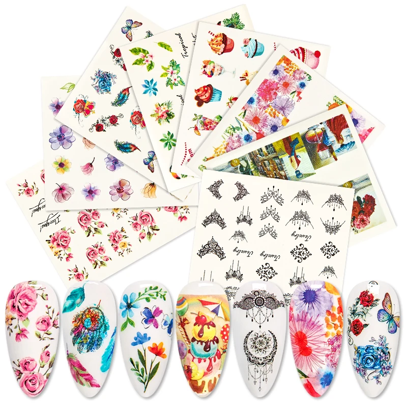 1 лист водная переводная наклейка кружевной Ловец снов дизайн слайдер для