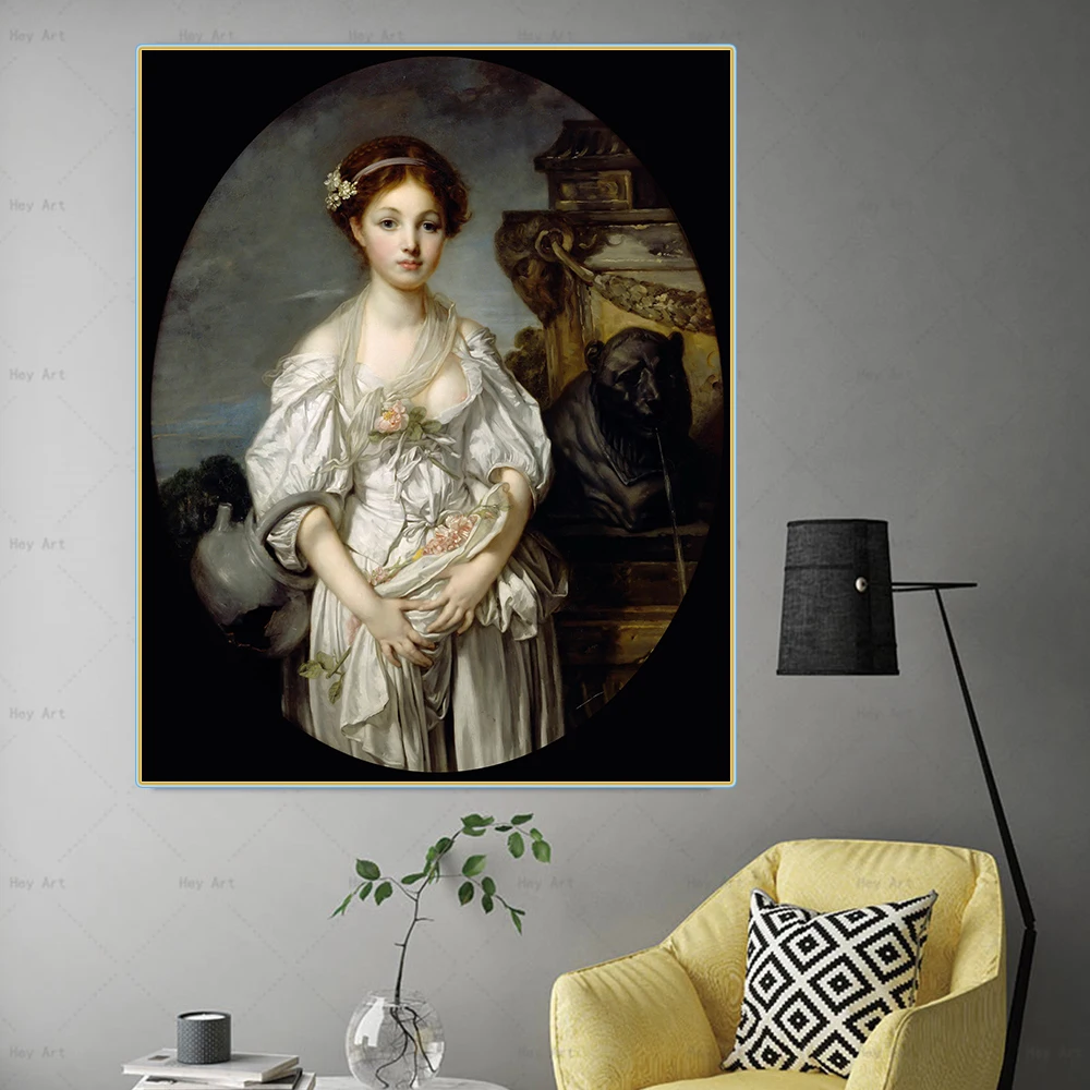 Citon Jean Baptiste Greuze Canvas сломанный кувшин Холст Картина маслом всемирно известный