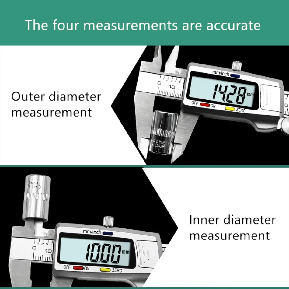 Штангенциркуль цифровой из нержавеющей стали 6 дюймов 150 мм|Штангенциркули| |