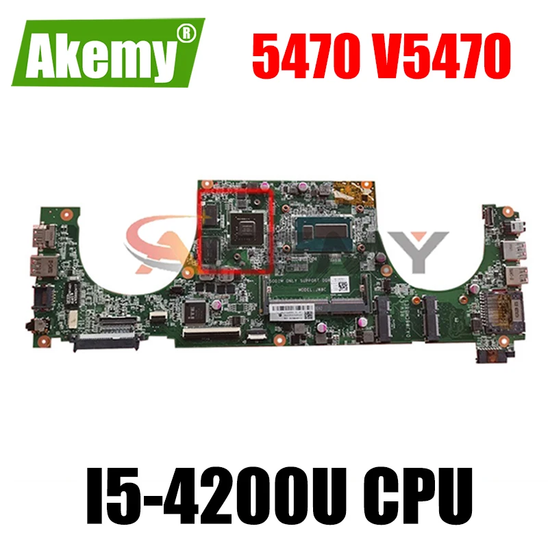Оригинальная материнская плата для ноутбука DELL Vostro 5470 V5470 Core I5-4200U CN-02TK7V 02TK7V DAJW8CMB8E1