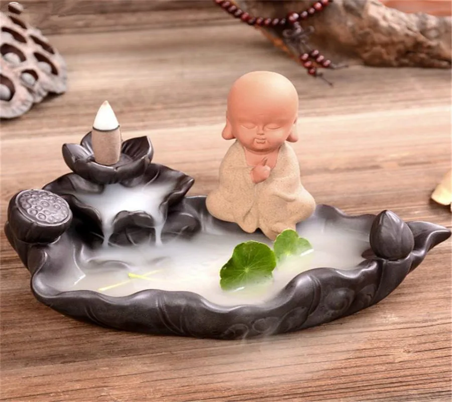 Креативный зеленый Растительный горелка водопад ладан держатель лотоса