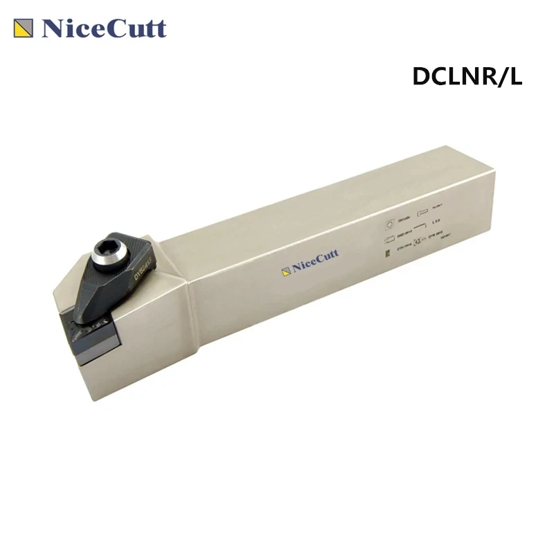 Внешний держатель инструментов Nicecutt DCLNR1616H12 DCLNR2020K12 DCLNR2525M12 для пластин CNMG