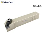 Токарные инструменты Nicecutt DCLNR1616H12 DCLNR2020K12 DCLNR2525M12, внешний держатель инструмента для CNMG1204, токарные вставки