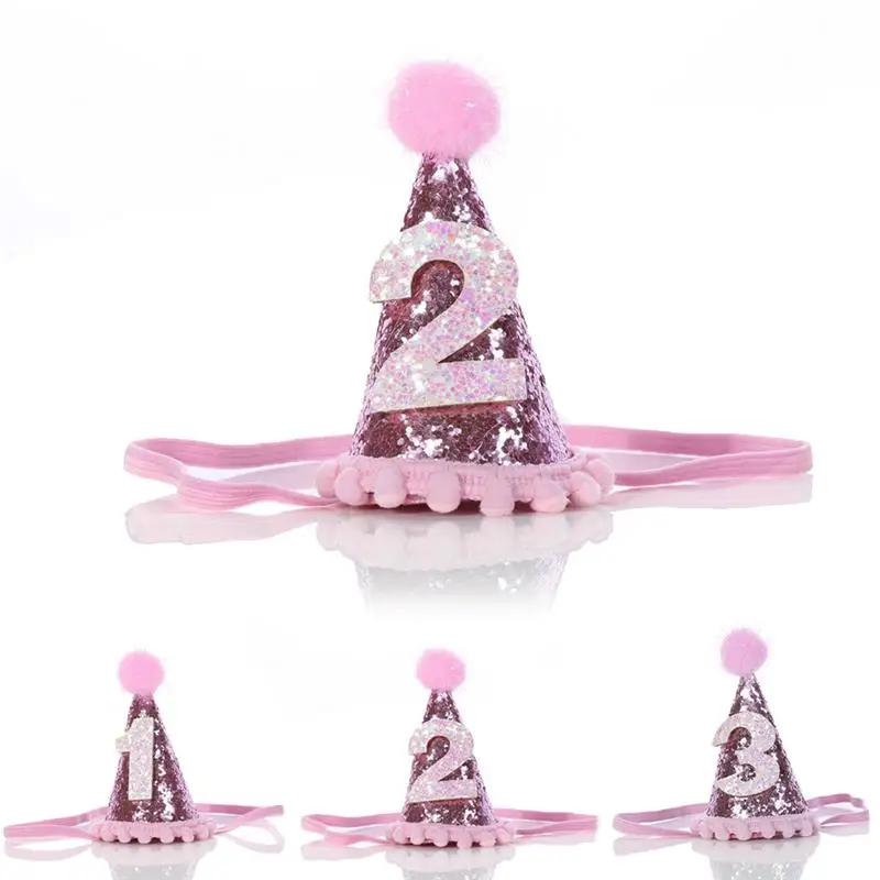 

New Dog Birthday Hat Decorative Shiny Dog Hat Pet Headband Pet Headwear for Dogs Cats