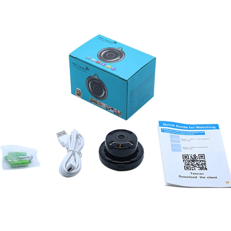 

HD Wifi Mini Camera Smart Auto IR-Cut Video Motion Sensor Secret Video cam Night Vision Motion Detection P2P Camera V380