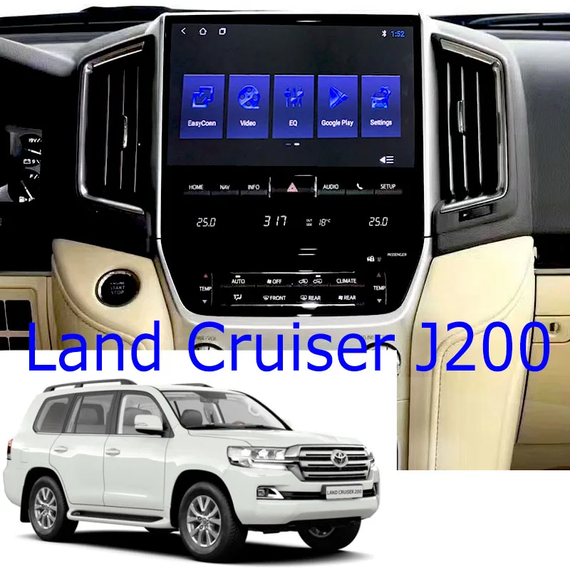 

Car Multimedia Player Stereo Navigation GPS CarPlay 360 BirdView Navi Radio For Toyota Land Cruiser J200 LC200 200 JBL 2008~2021