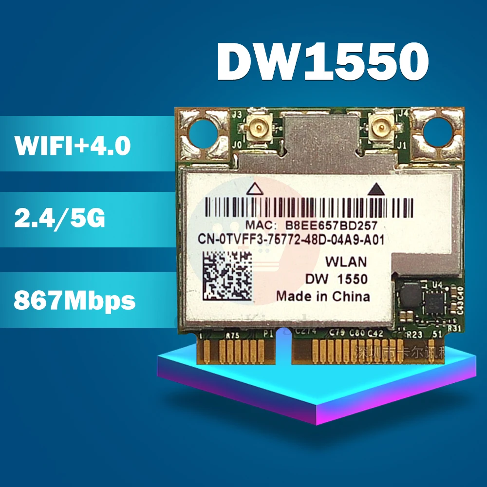 BCM94352HMB DW1550 BCM94352 802 11/ac 867 Мбит/с wifi полумини PCI E беспроводная карта с Bluetooth|Сетевые