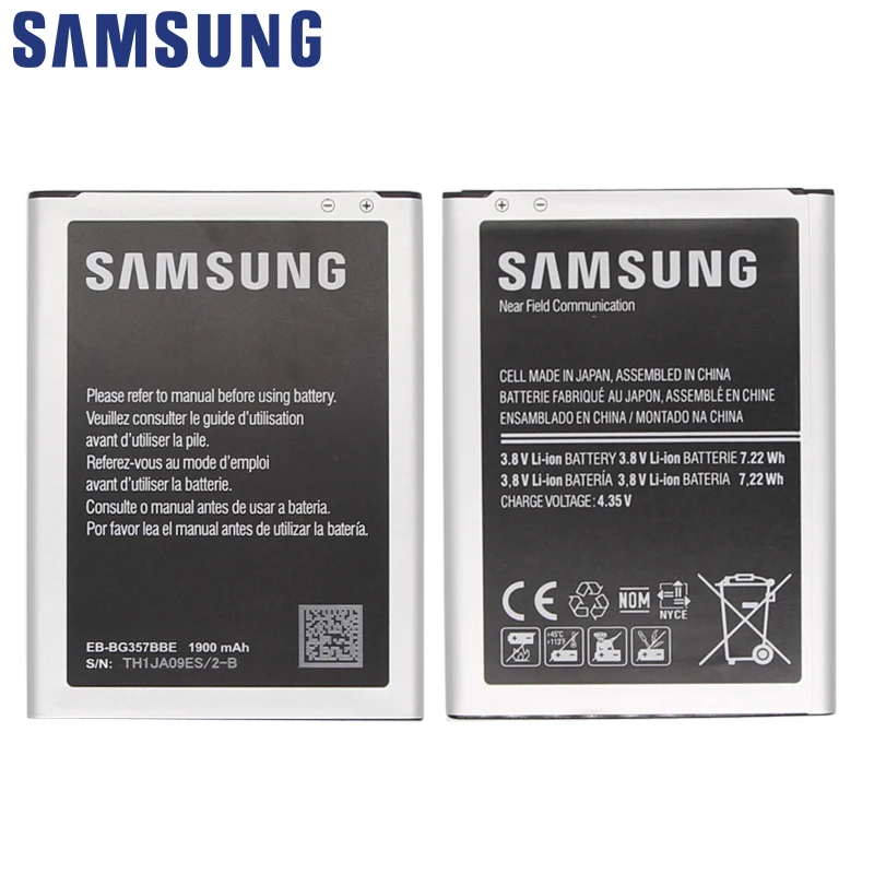 Samsung телефон батарея EB-BG357BBE 1900 мАч для samsung Ace 4 GALAXY Ace стиль LTE SM-G357FZ G357 замена батареи