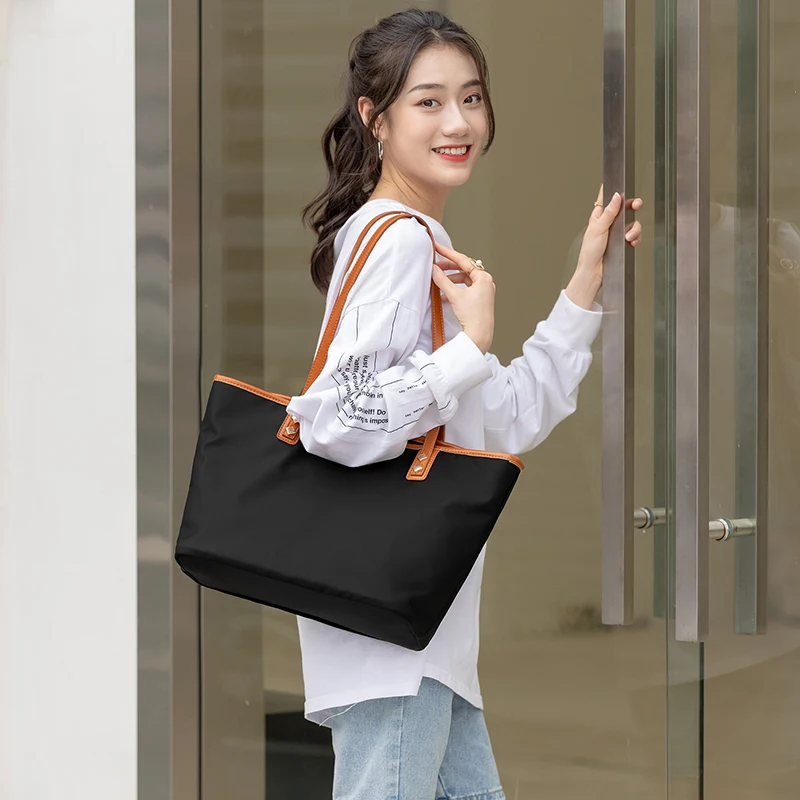 

New Large Shoulder Bag Women's Bag Large Capacity Simple Tote Bag Shopping Bag