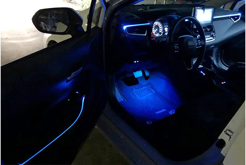 PMFC Автомобильная дверь синяя 4 атмосферный свет окружающий светильник отделка