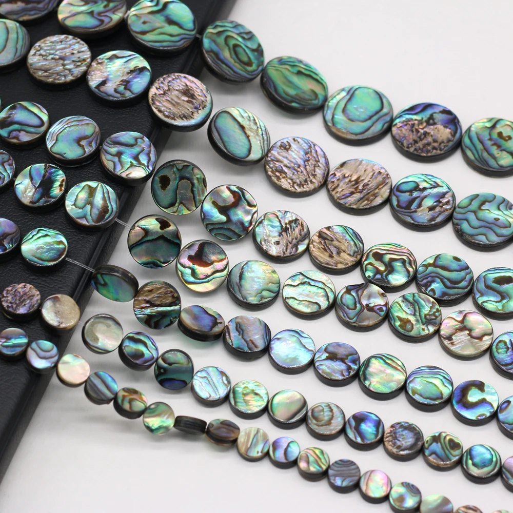 

Natural Sea Shell Abalone Beads Round Spacer Bead Good Quality for Jewelry Making Women Bracelet Necklace Accessories