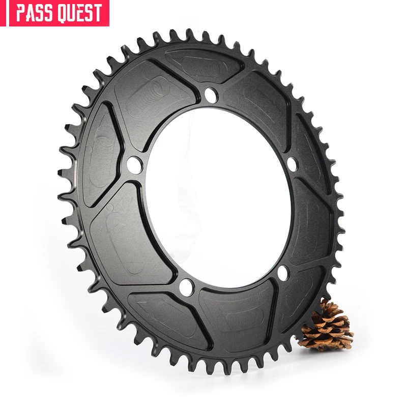 Замкнутый диск PASS QUEST 130BCD для дорожного велосипеда монолитный 42/44/46/48/50/52/54/56/58T