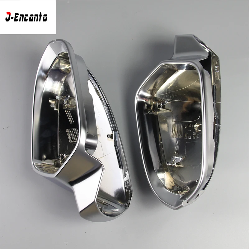 

Rear view Mirror housing Case Full Chrome Matt Finish Mirror Cover Cap For Audi A6 A6L S6 C7 2012-2018