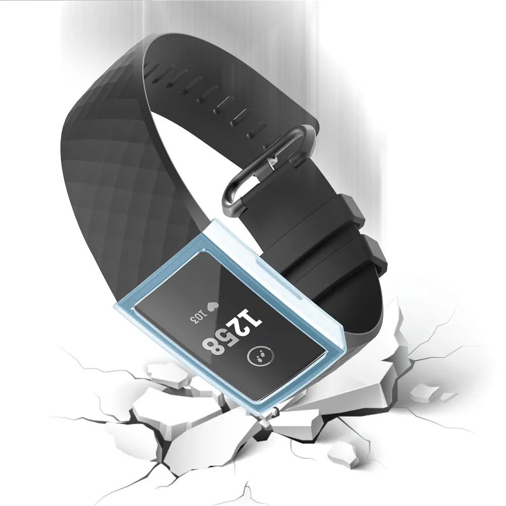 

Smart Cover Protective Cases For Fitbit Charge3 4 New Protection Ultra-Slim Clear PC Screen Protector for Fitbit Charge 4