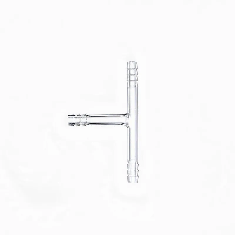 Glass Adapter Dual Connecting Tube Pagoda Small Mouth Catheter T-shaped Three-way Connector OD 10 mm ID 7.5mm 5 / PK | Канцтовары для