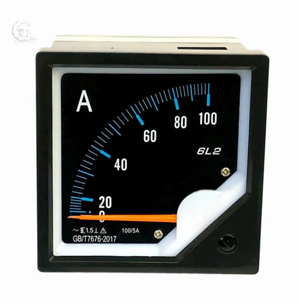 

New type 6l2-a pointer ammeter analog ammeter 80mm 80mm AC50 / 5A AC100 / 5A AC2000 / 5A ac3000 / 5A pointer AC ammeter