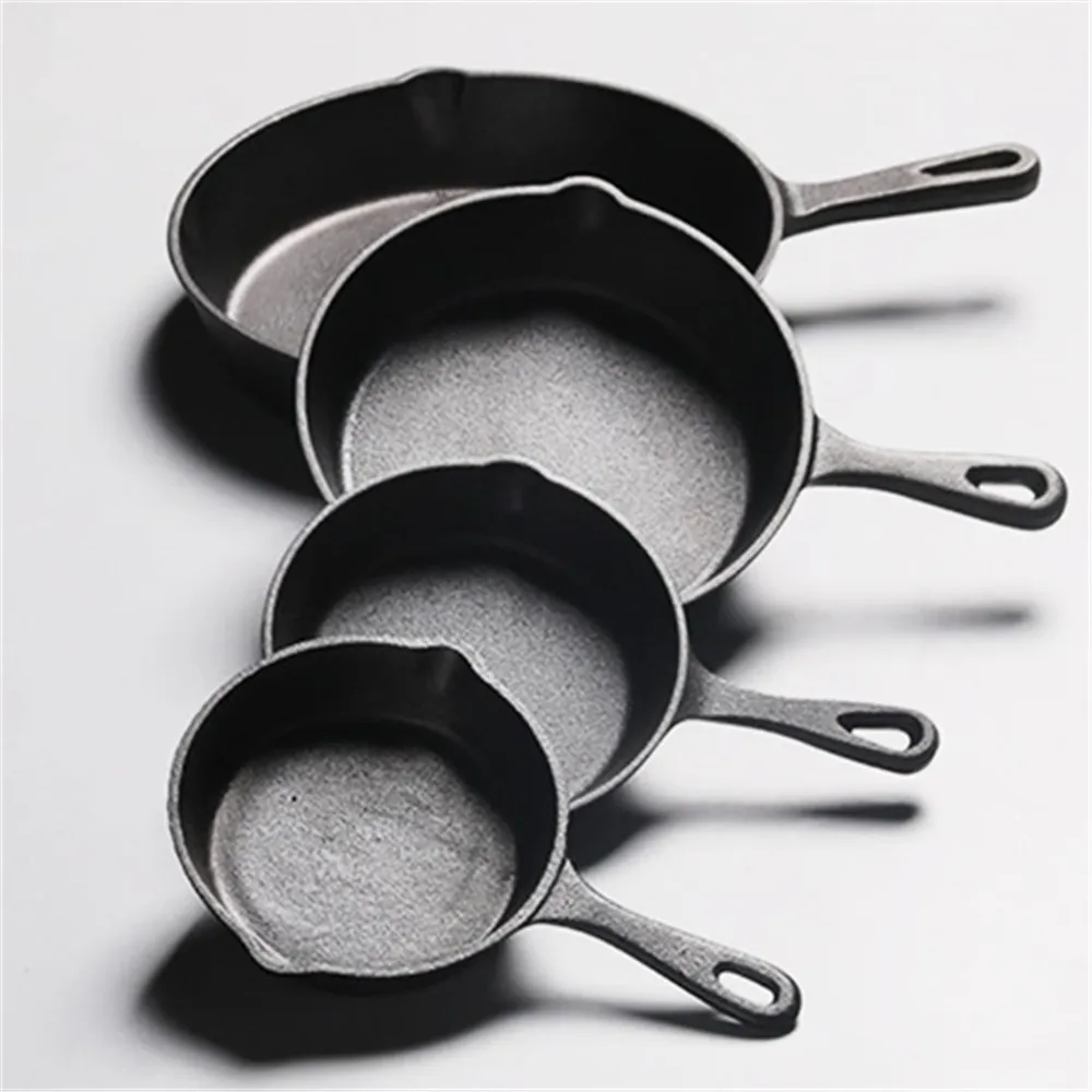 

Skillet Frying Pan Cast Iron Pan 20cm Non-Stick Pancake Pan Frying Pans Gas Stove Wok Pan Home Garden Cast Iron Cauldron Egg Pan