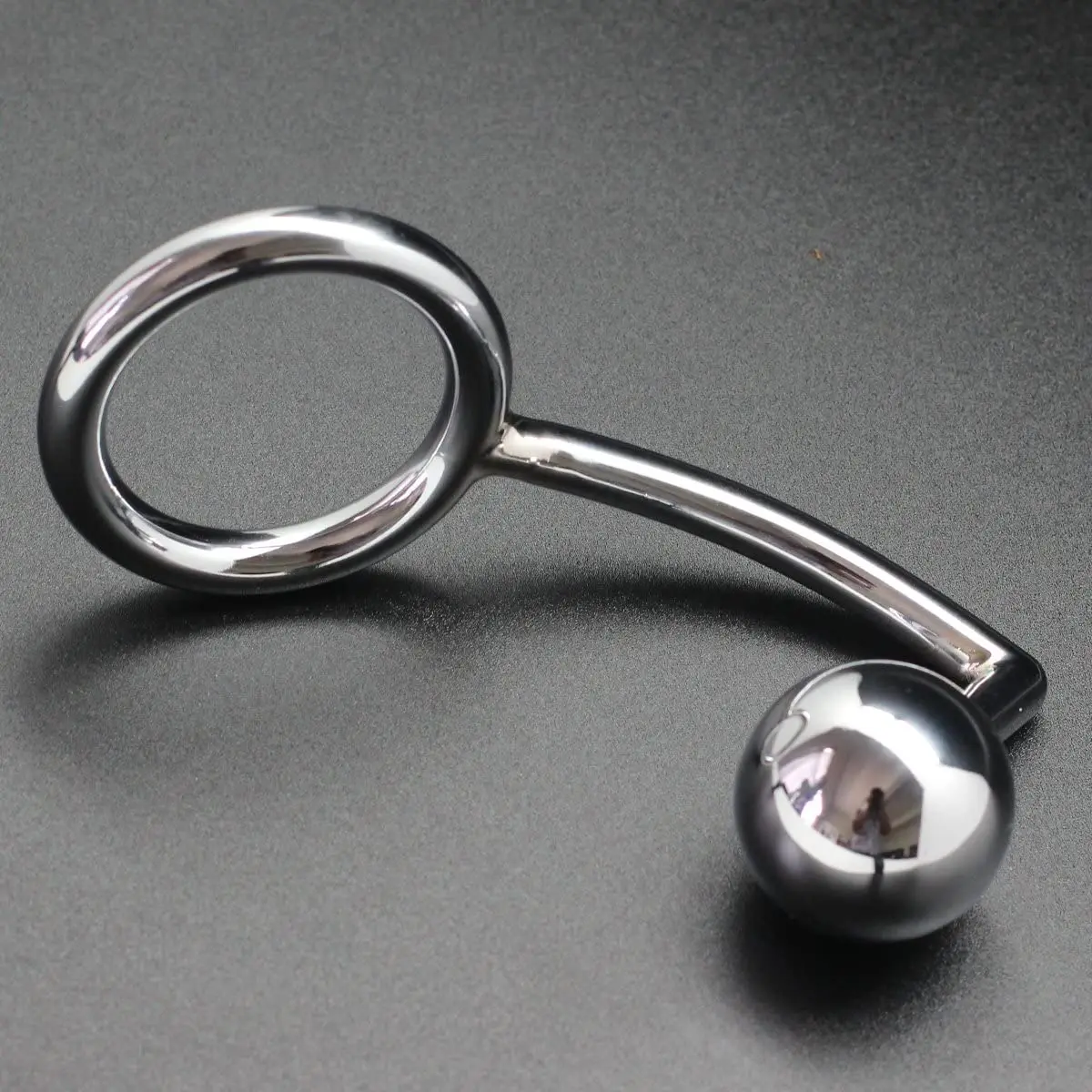 40/45/50mm Stainles Steel Metal Anal Hook With Penis Ring For Male Plug Chastity Lock Fetish Cock Adult Sex Shop |