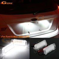 for ford s max 2006 2015 excellent ultra bright smd led license plate lamp light no obc error car accessories