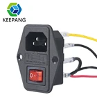 10A 250V 3D-принтеры переключатель Makerbot Ultimaker 3 в 1 Предохранитель Питание розетка выключатель питания розетка тройной Медь 3D-принтеры Запчасти