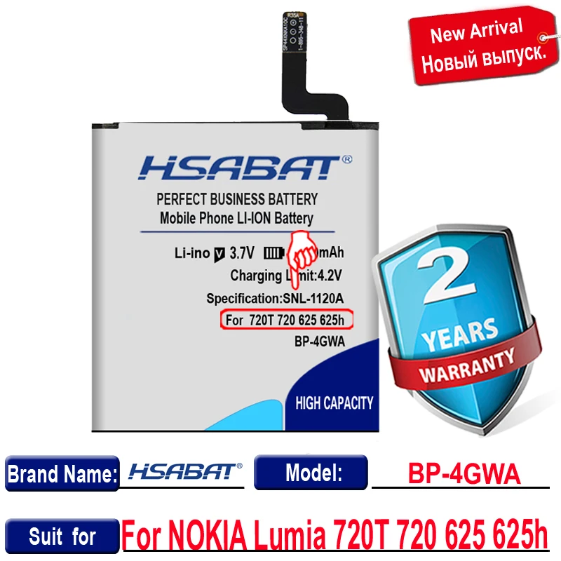 3900 мАч BP 4GWA батарея для NOKIA Lumia 720T 720 625 625h|battery for nokia|battery forbattery nokia |