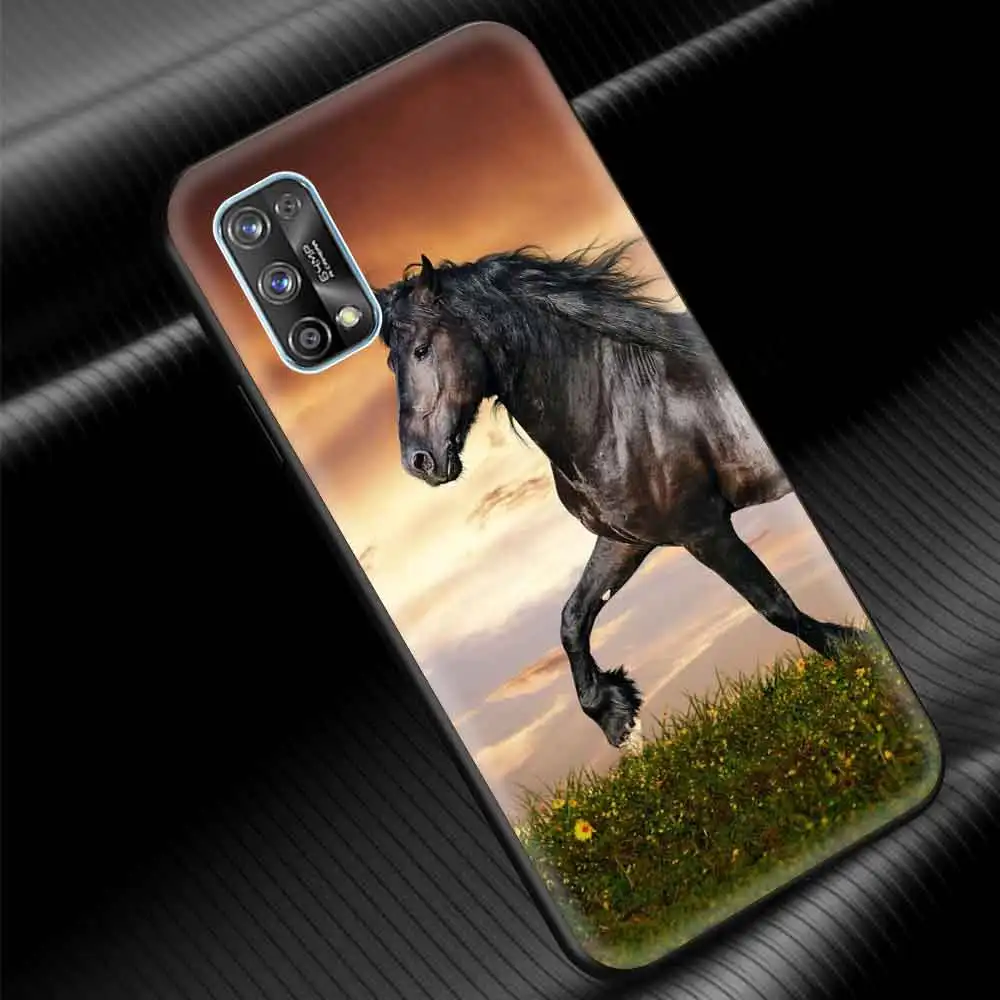running horse bag fundas phone case for oppo a52 a53 silicon soft tpu black cover for oppo a9 2020 luxury shockproof shell coque free global shipping