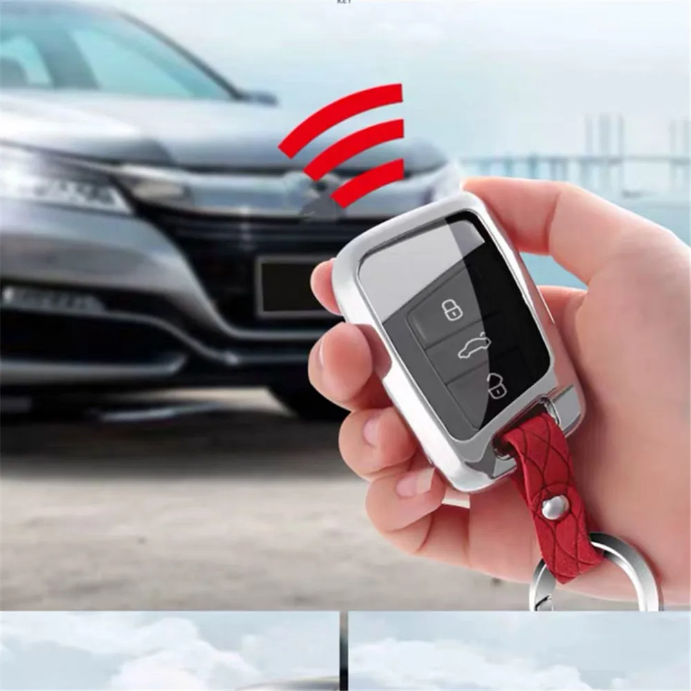 Чехол для ключей для Volkswagen VW Passat CC POLO Golf GTI jetta tiguan Gol CrossFox Plus Eos Scirocco Beetle для Skoda