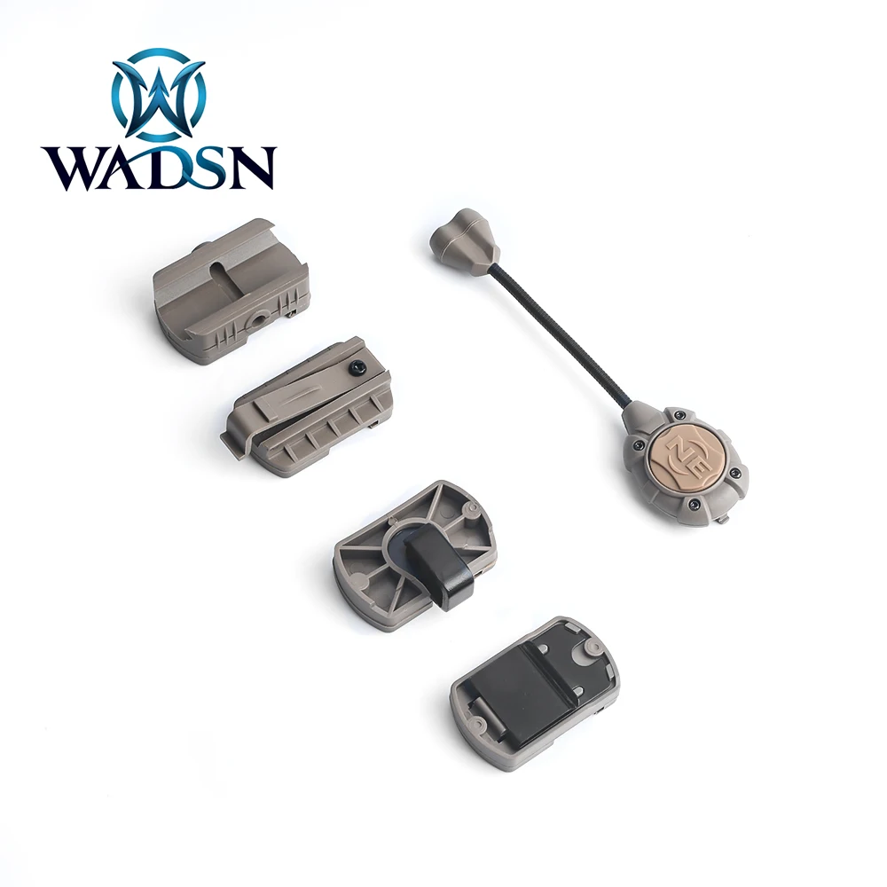 

WADSN Airsoft Helmet Light Princeton Tec MPLS2 Red/Green Light & IR Hunting Helmet Lamp Lighting Night Evolution with 4 Mount