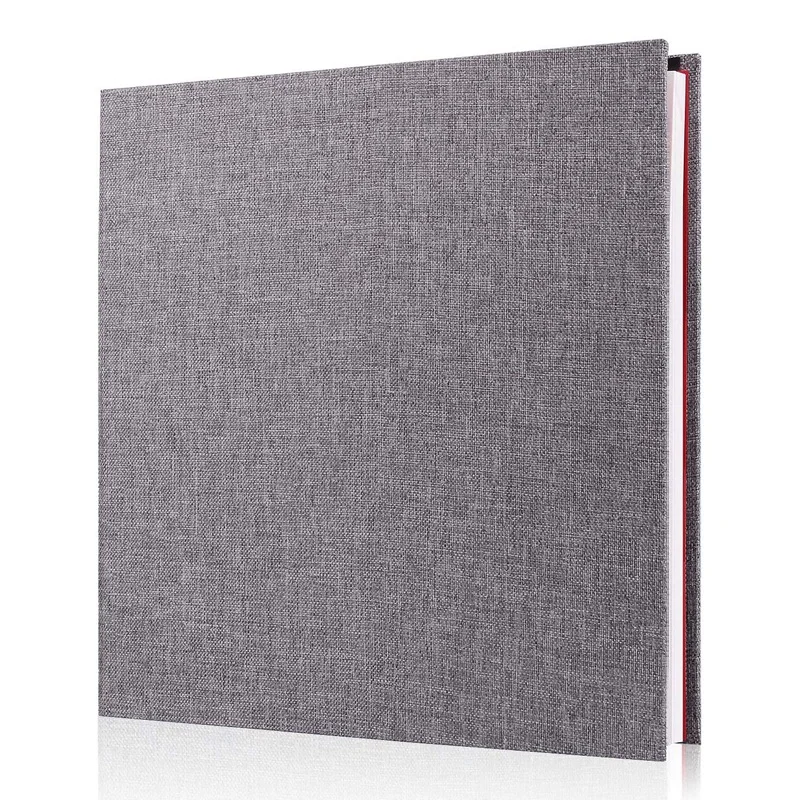 

Photo Album Scrapbook Linen Art DIY Memory Book Thick Pages with Protective Film Save Images Permanently,Best Gift Choice