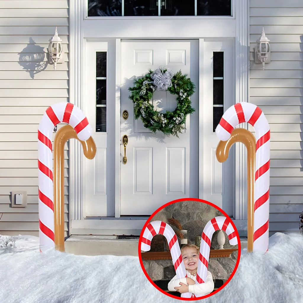 

2021 Inflatable Christmas Canes Lollipop Balloon Christmas Decoration for Home Xmas Ornaments Outdoor Decors Navidad Gifts Noel