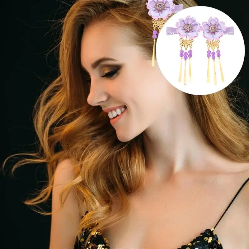 

1 Pair Japanese Style Hair Clip Sakura Flower Hairpin Hair Clamp Hair Accessory