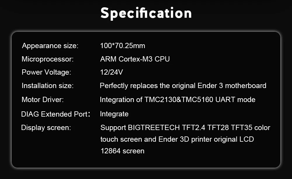 BIQU BIGTREETECH SKR MINI E3 32 бит плата управления интегрированная TMC2209 UART RGB Marlin для Ender 3 Ender 5 Pro части 3d принтера