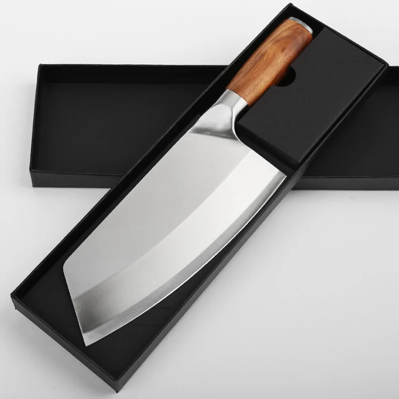 

8inch Kitchen Knife Stainless Steel Meat Chopping Cleaver Slicing Vegetables Chinese Chef Knife