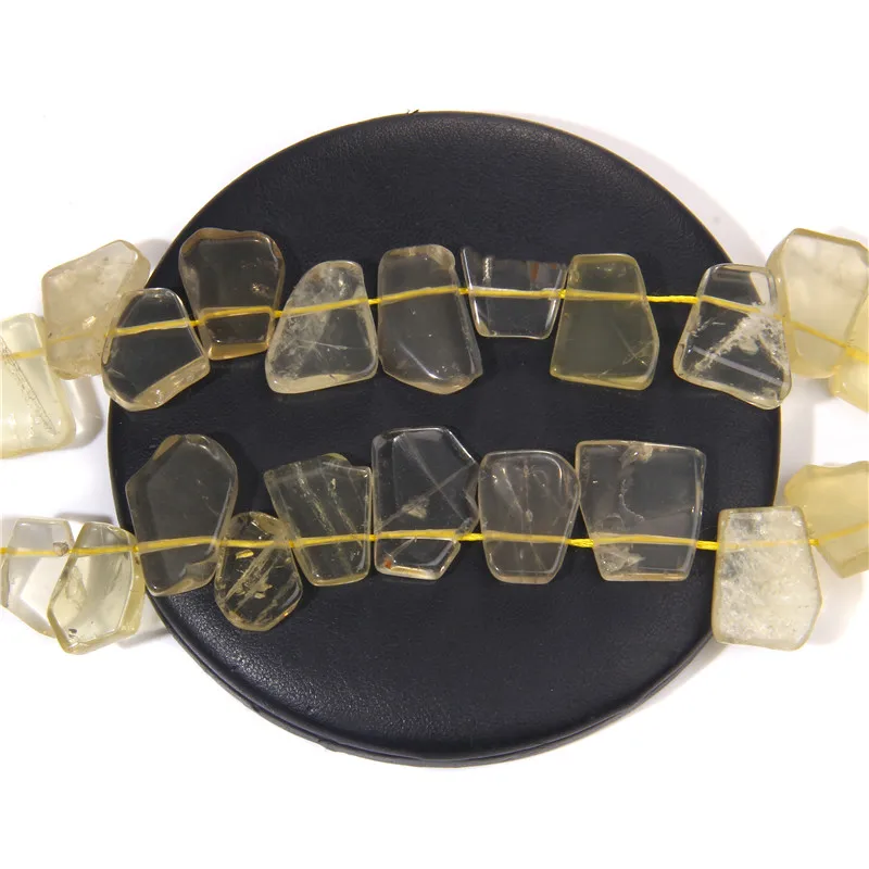 Желтые прозрачные пятиугольные цитриновые кристаллы искусственные