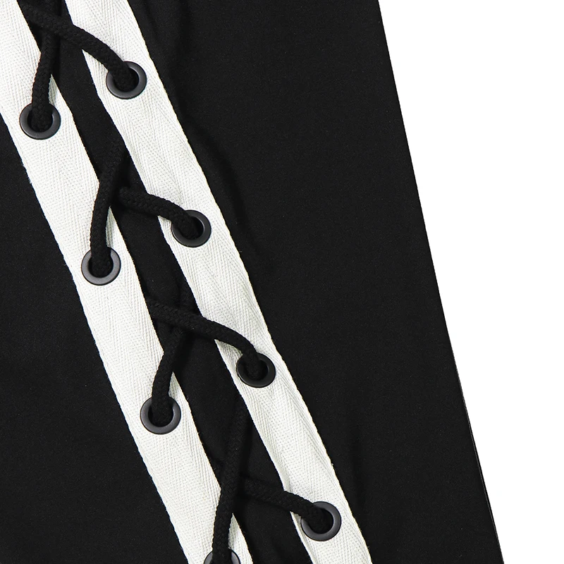 Брюки в стиле Харадзюку 2019 спортивные штаны для бега уличная одежда с лентами