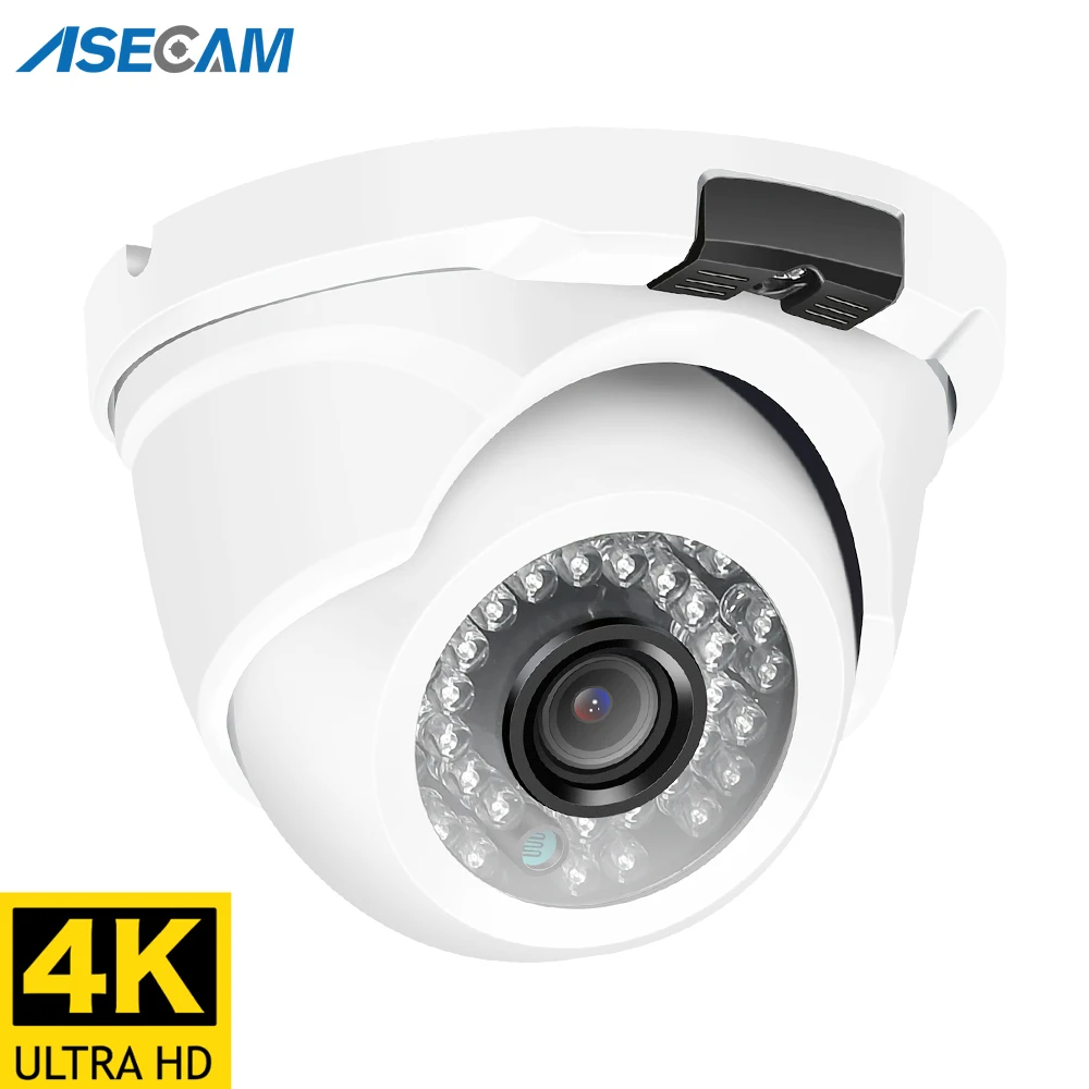 8MP 4K IP Камера POE H.265 Onvif металлический Крытый небольшой купольная ptz CCTV Широкий