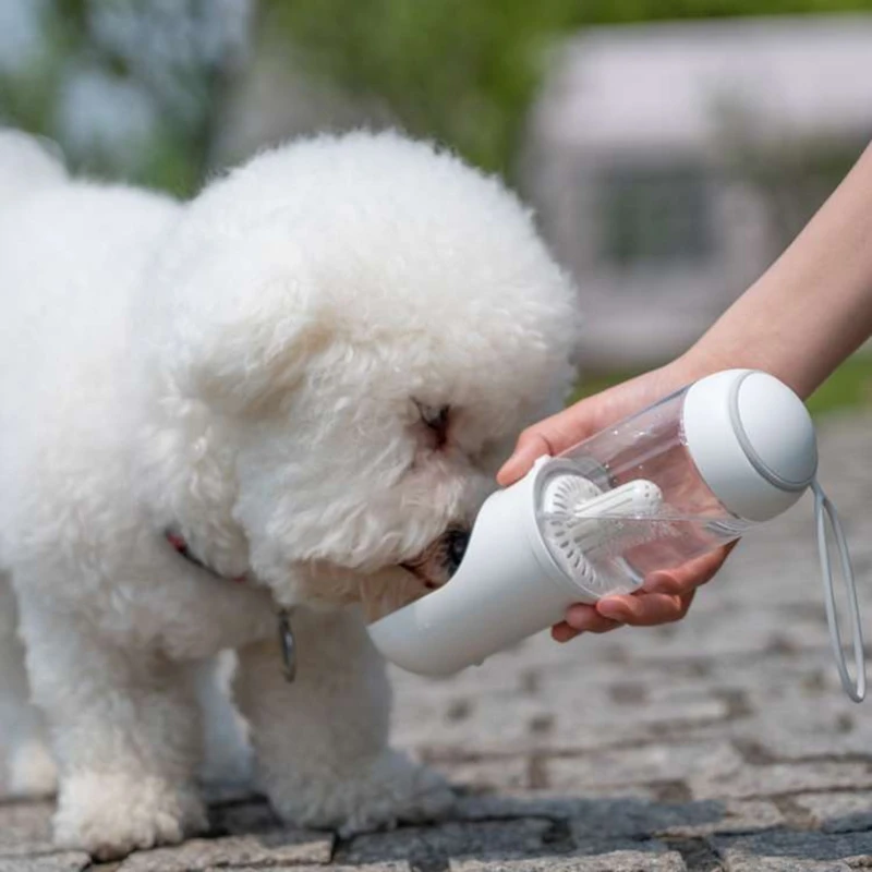 Outdoor Dog Water Bottle Cup Dispenser Built-in PP Cotton Filter Element Portable Travel Camping Hiking Drink | Дом и сад