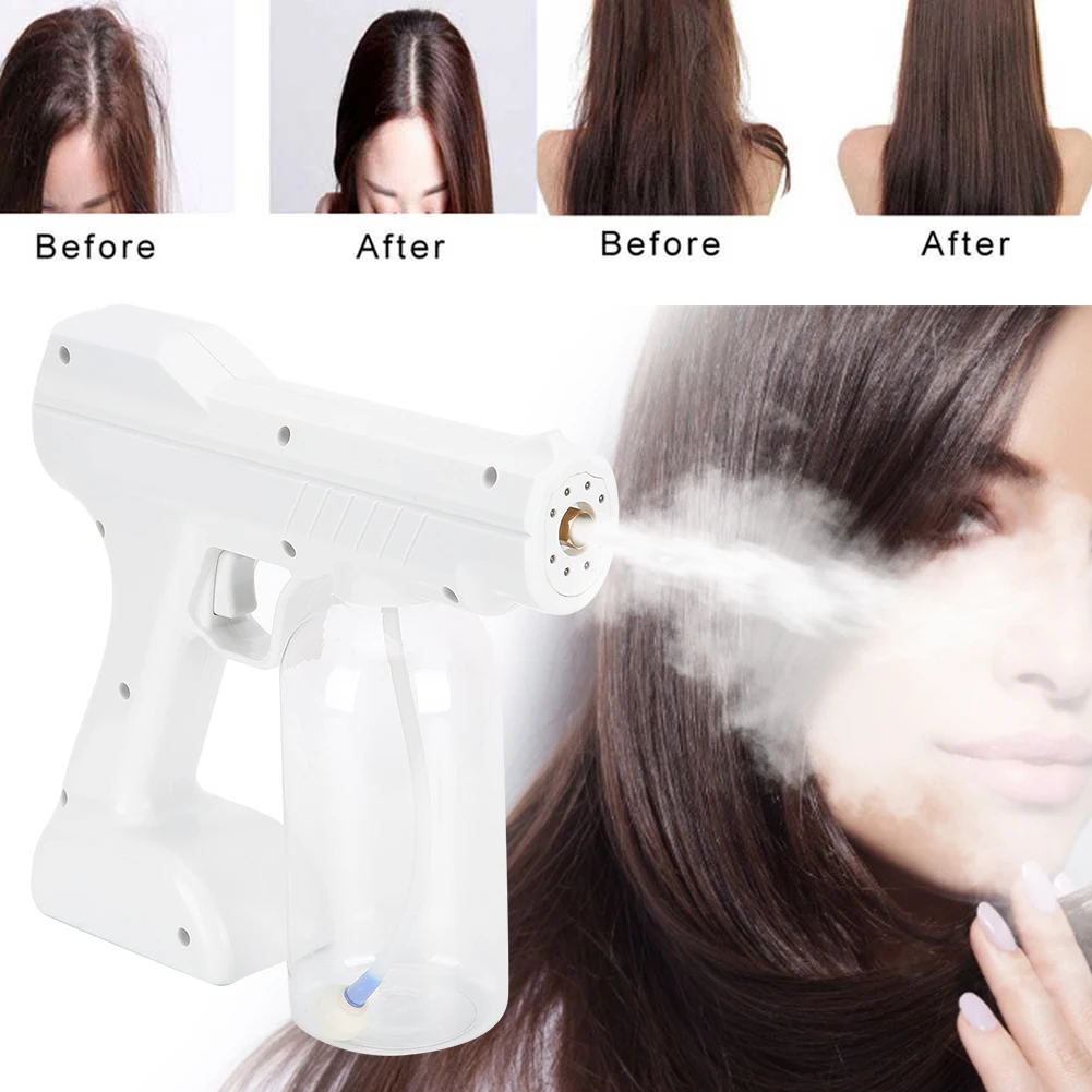 Синий светильник распылитель для волос Беспроводная зарядка нано Увлажняющий