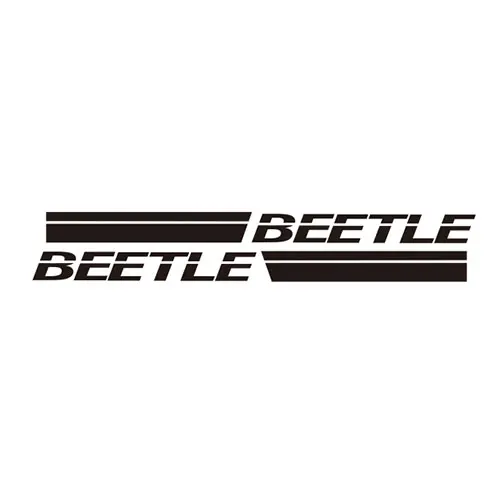 Black Для VW Beetle для Volkswagen Beetle, стикер для кузова автомобиля, Настраиваемые автомобильные наклейки на дверь, Боковые Полосатые наклейки, наклейка - Название цвета: Black