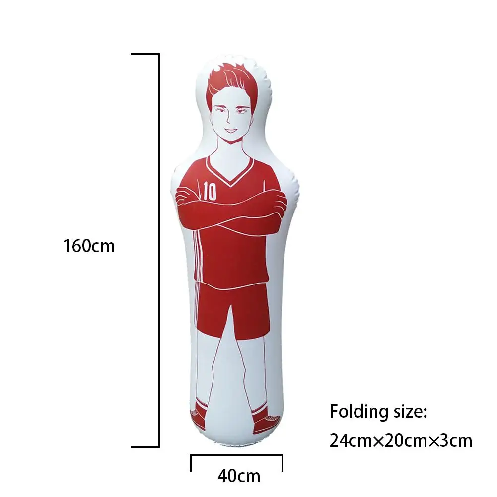 

160CM Football Practice Training Soccer Inflatable Dummy Goal Keeper Tumbler Air Soccer Train Dummy For Adult Children Sports