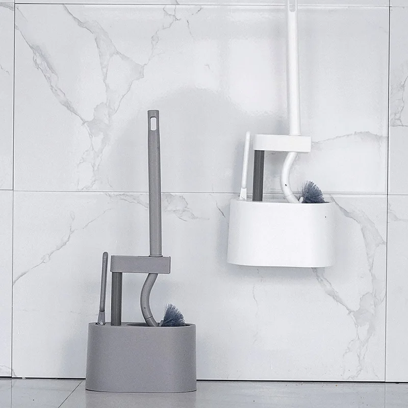 

PEISI Convenient Bathroom Toilet Cleaning 7-Shaped No Dead Ends Long Handle Cleaning Brush Household Bathroom Accessories Set