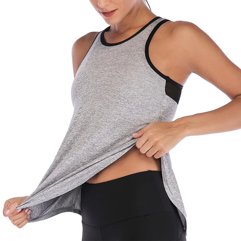 LOOZYKIT Женский Летний жилет без рукавов с разрезом на подоле пляжные повседневные