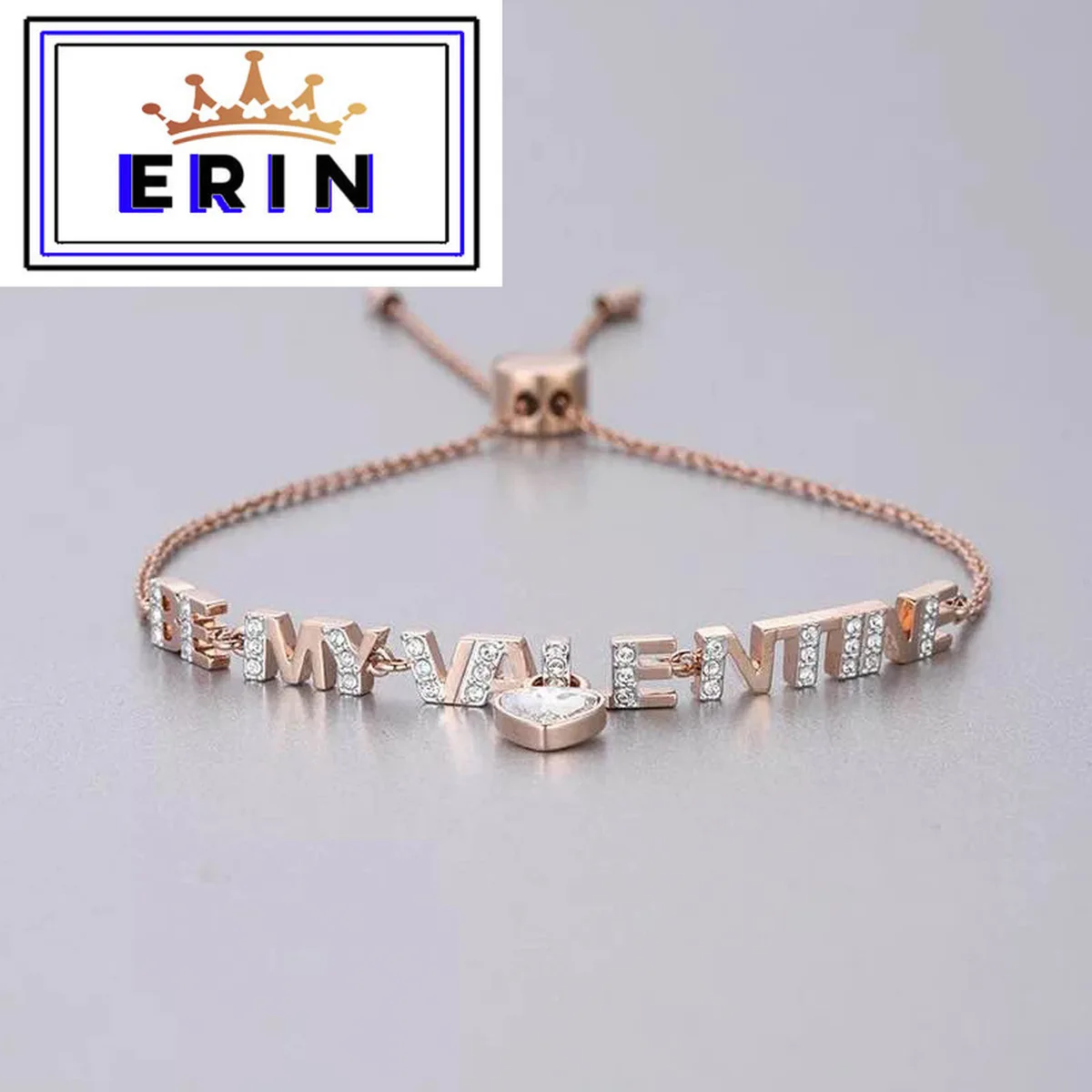 

ERIN High quality SWA, elegant romantic exquisite love letter bracelet crystal gift