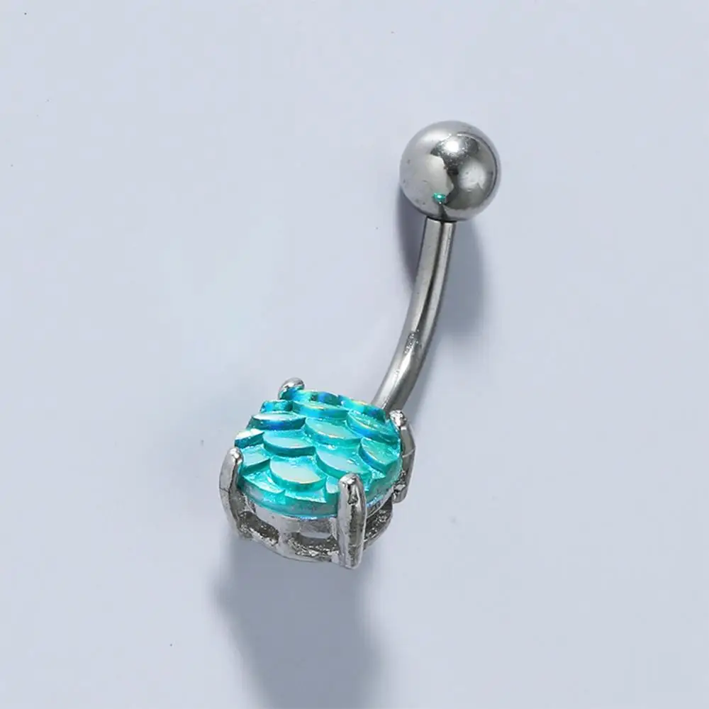 Кольцо-пуговица в виде рыбьей чешуи женское модное Ювелирное Украшение для