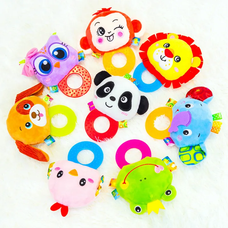 Детские ручные колокольчики Прорезыватель для зубов детские погремушки малышей