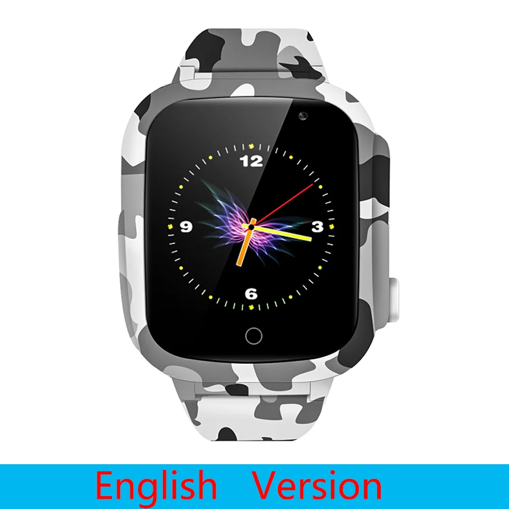 English version Keoker умные часы для детей, цветной экран, gps, wifi, SOS, один щелчок, расположение вызова, 600 мАч, анти-потеря, монитор, Детские умные часы - Цвет: English version