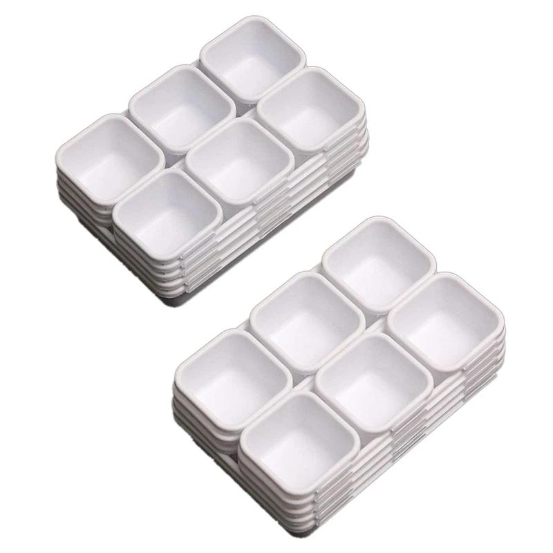 

32 Pack Interlocking Desk Drawer Organizer Tray Dividers Plastic Drawers Organizers Separators Storage Bins Container