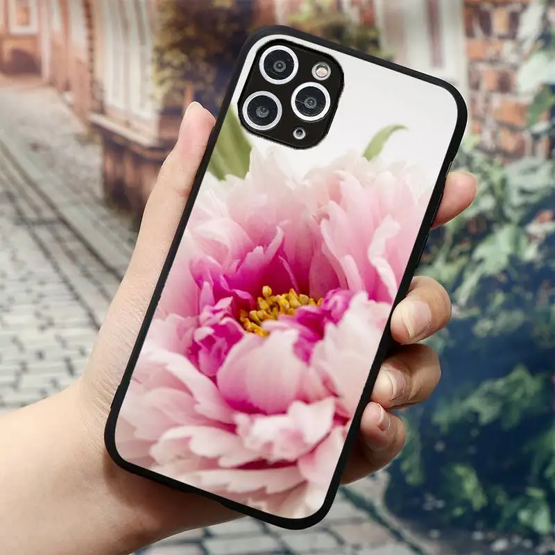 

Colorful Flower Rose Peony Phone Case for iPhone 11 12 mini pro XS MAX 8 7 6 6S Plus X 5S SE 2020 XR